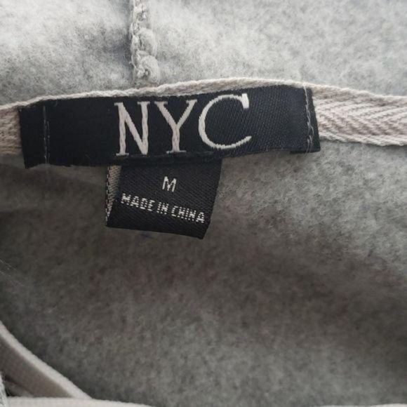 NYC 92‎ Brooklyn All Stars Tri Color Colorblock Corset Hooded Sweater Medium - Picture 2 of 7